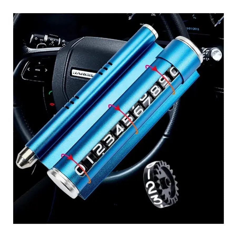 Phone Number Display Car Holder, Blue LifeStyle Default Title Alessandro Design