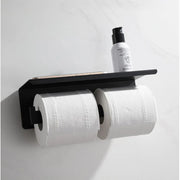 Double Toilet Paper Holder with Phone Holder/Black Perfume GJ603 Toilet Paper Holder Default Title Alessandro Design