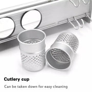 Metal Support for Kitchen Utensils, Satin, Metal Default Title Alessandro Design