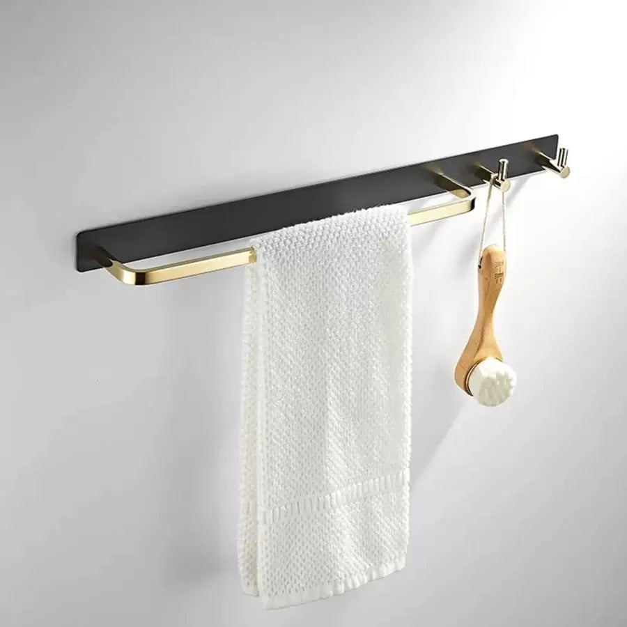 Towel Holder and Bathroom Accessories Black Gold GJ621 Towel Holder Default Title Alessandro Design