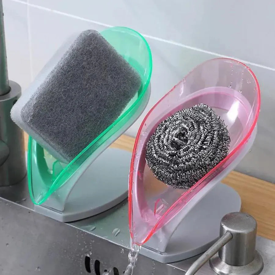 Soap Holder with Drain, Plastic, 14*13*8 cm, Pink Bathroom Accessories Default Title Alessandro Design