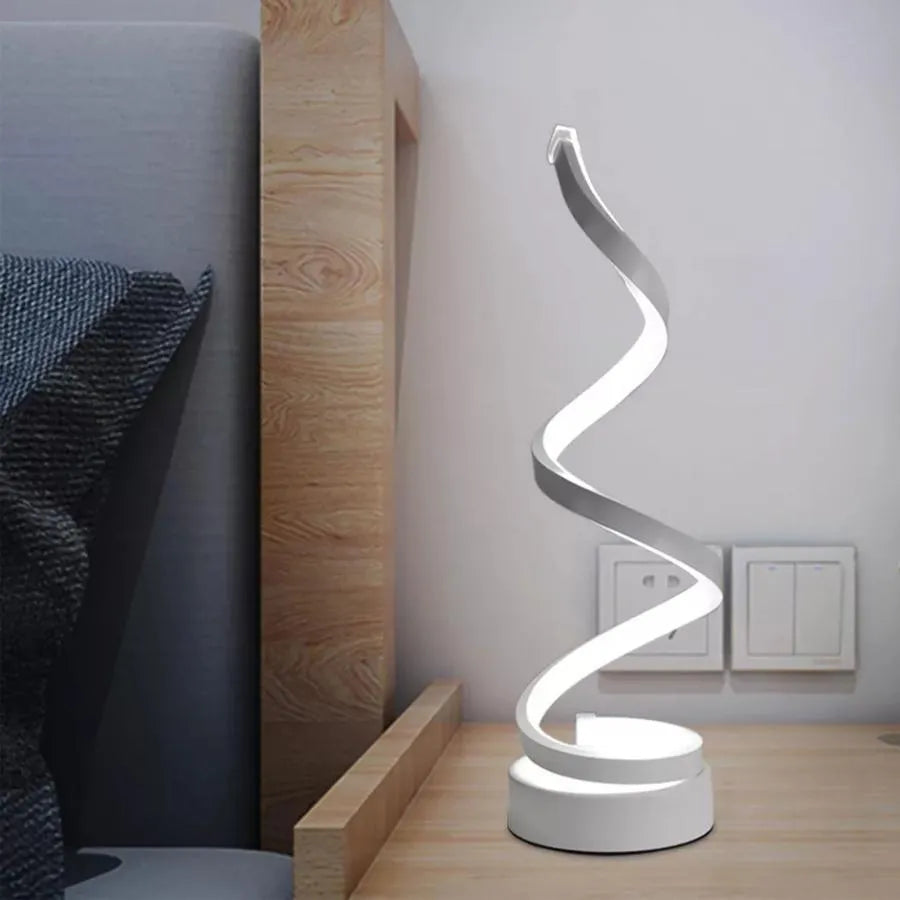 Veioza LED Genom, 24W, Cold/Warm/Neutral Light, Plastic and Metal, White Veioze & Lampadare Default Title Alessandro Design