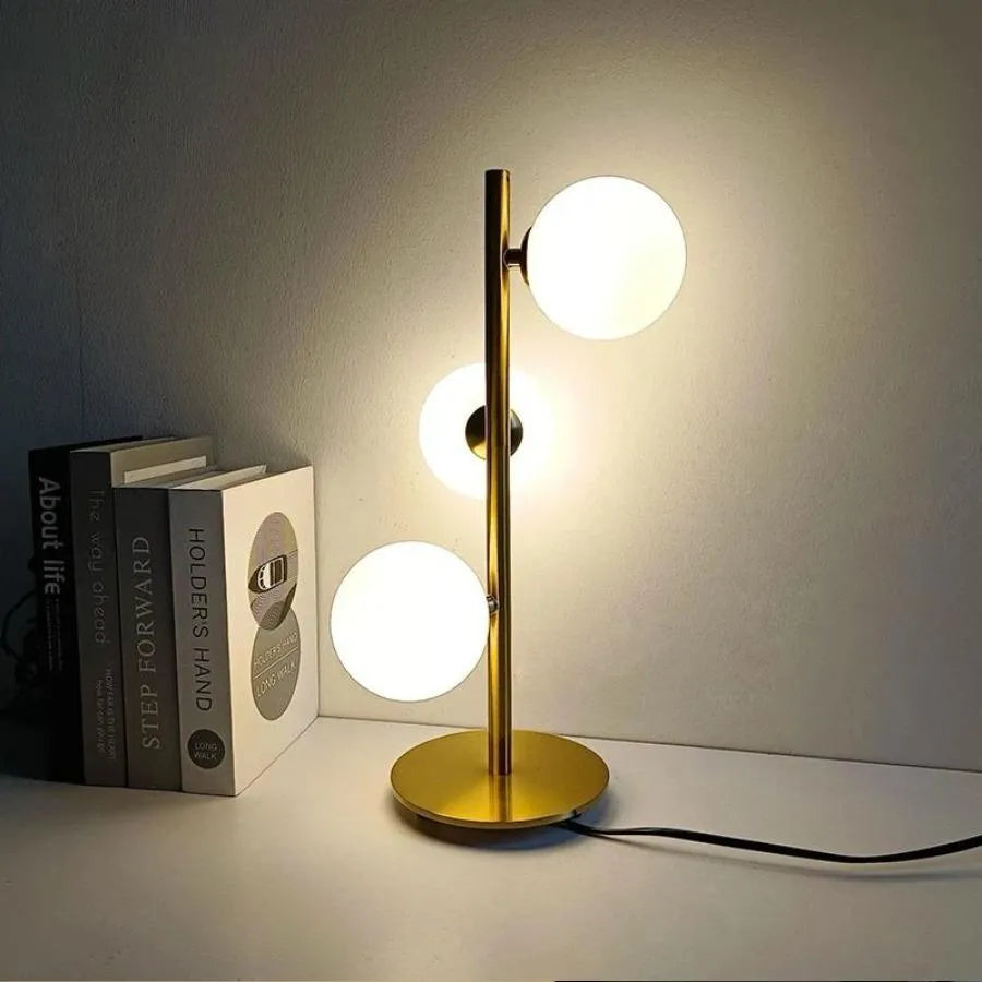 Veioza Mustafa 3x G9 White Gold Veioze & Lampadare Default Title Alessandro Design