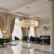 Crystal Chandelier SEGOVIA Magno 12x E14, Diameter 60cm, Shiny Gold, Adjustable Height Crystal Chandeliers Default Title Alessandro Design