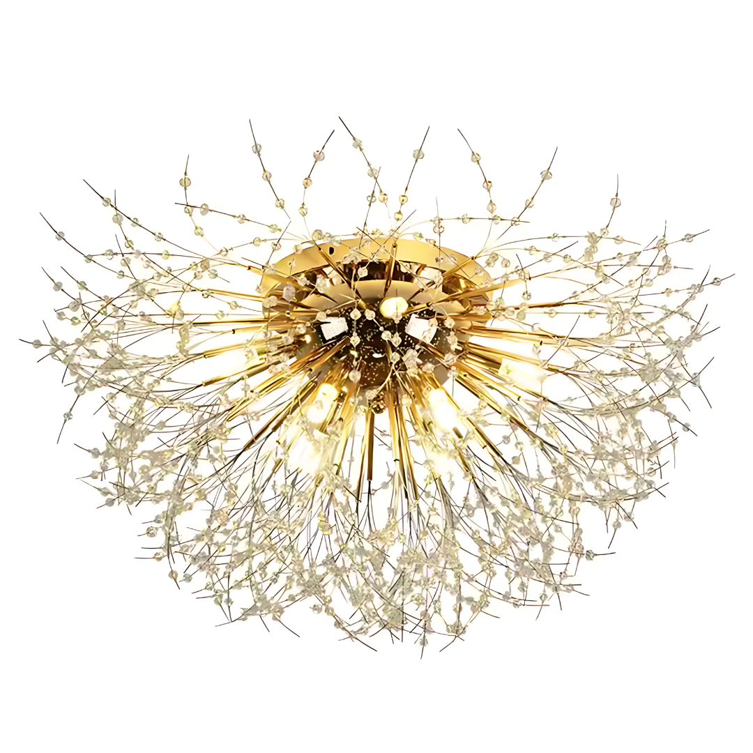 Crystal Chandelier RONDO Vivace, 8x G9, Diameter 60cm, Shiny Gold Crystal Chandeliers Default Title Alessandro Design