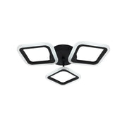 LED Chandelier PULSARIS 40W, 3 Squares, Cold/Warm/Neutral light, Black LED Chandeliers Default Title Alessandro Design