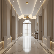 LOFT Suspended Chandelier, 6x E27, Gold