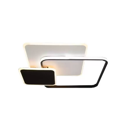 Lustra LED cu telecomanda ANEMONA 71W, 3 Patrate, lumina Rece/Calda/Neutra, Dimabila, Negru Lustre LED cu Telecomanda Default Title Alessandro Design