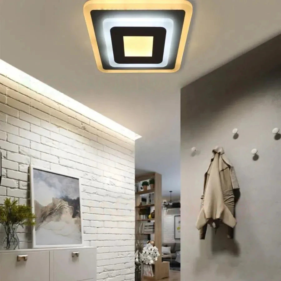 LED Chandelier MORNIKA 14W, Diameter 25cm, Square, Neutral light, White LED Chandelier Default Title Alessandro Design