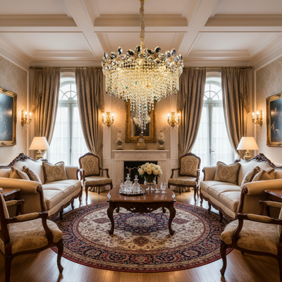 Crystal Chandelier Regalis 11x E14, Diameter 85cm, Shiny Gold, Adjustable Height, Metal and Crystal